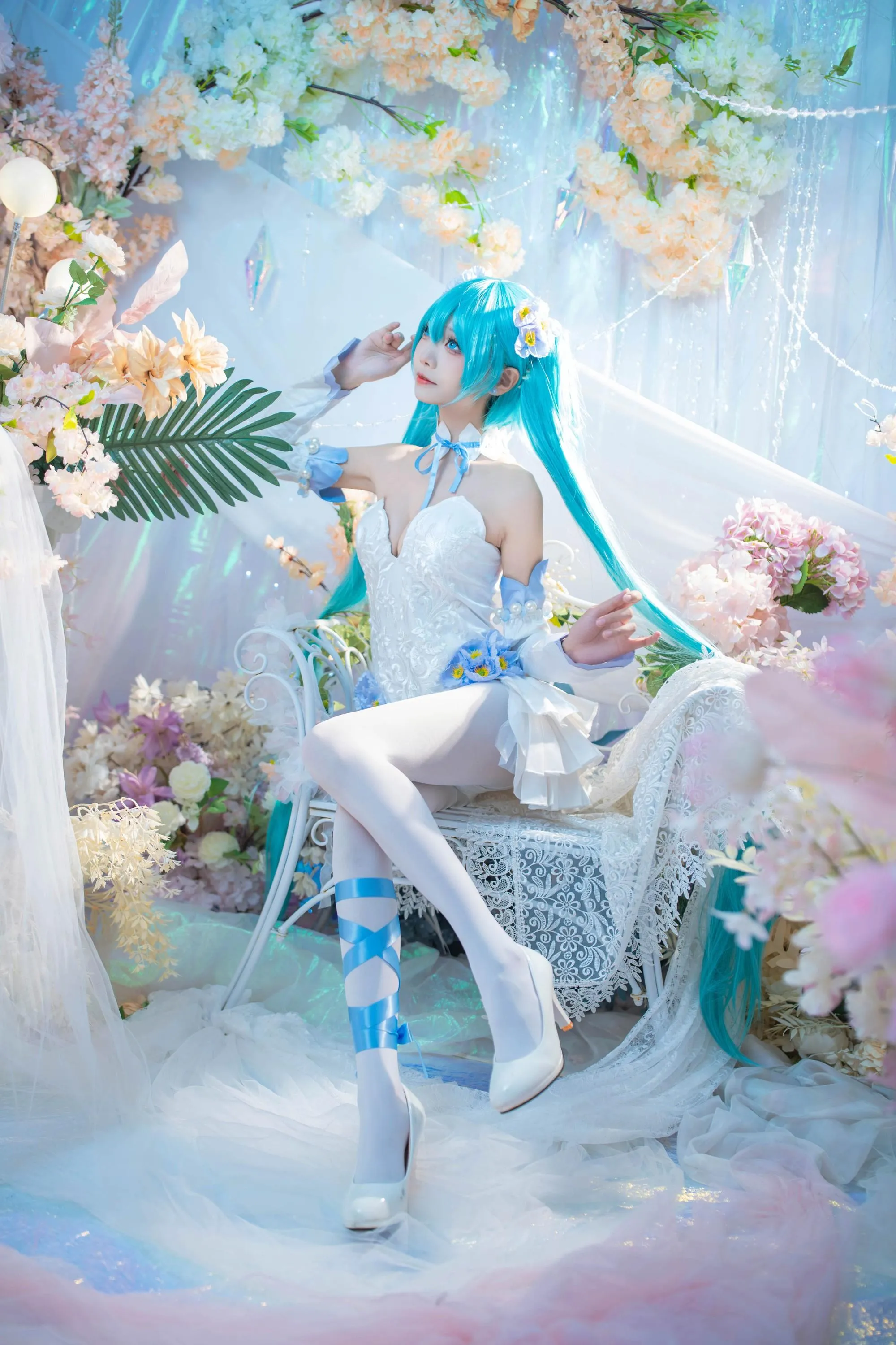 艾西Aiwest – NO.011 初音 粉蝶花 [42P]插图9